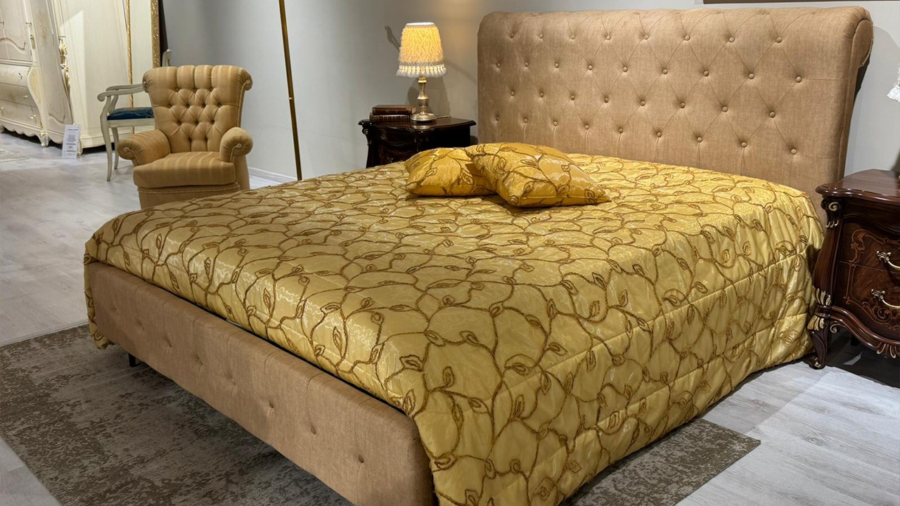 Letto Chester con contenitore in tessuto